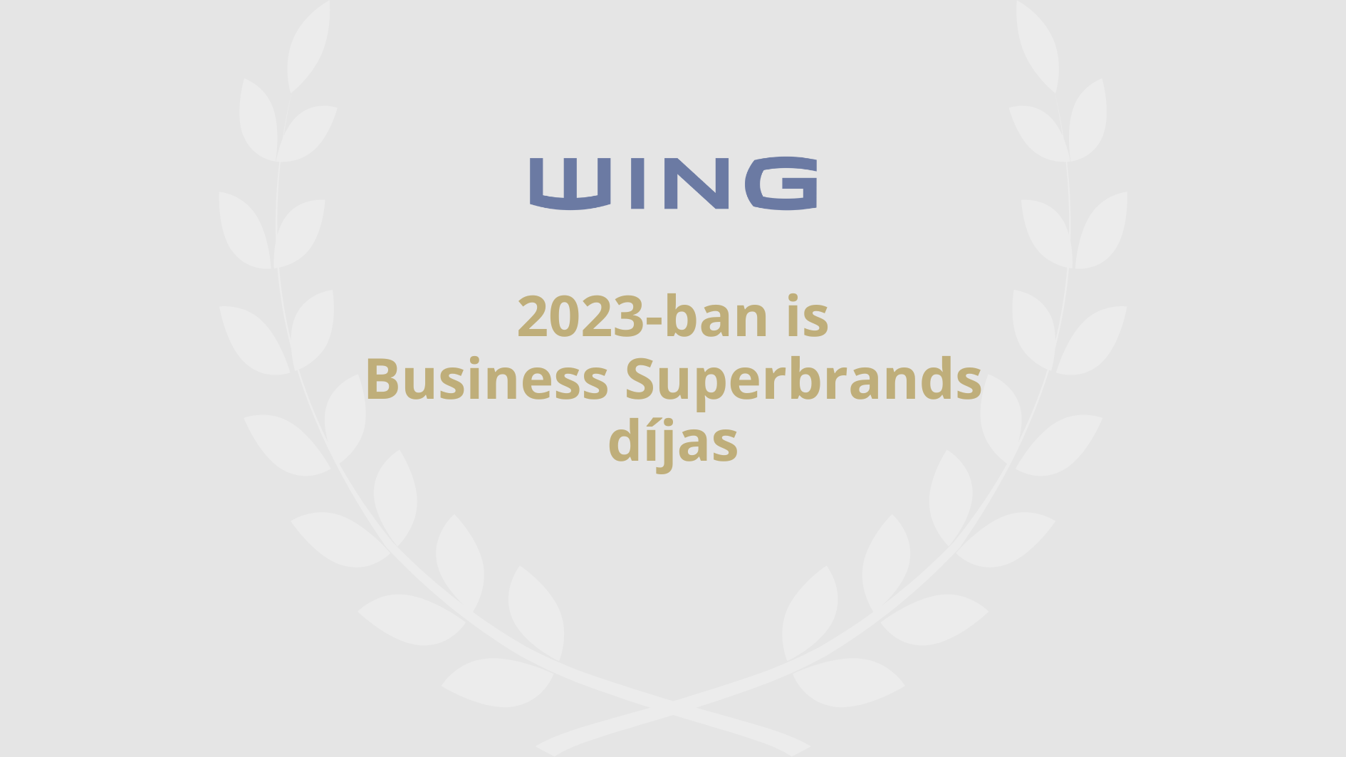 Újra Business Superbrands díjas a WING