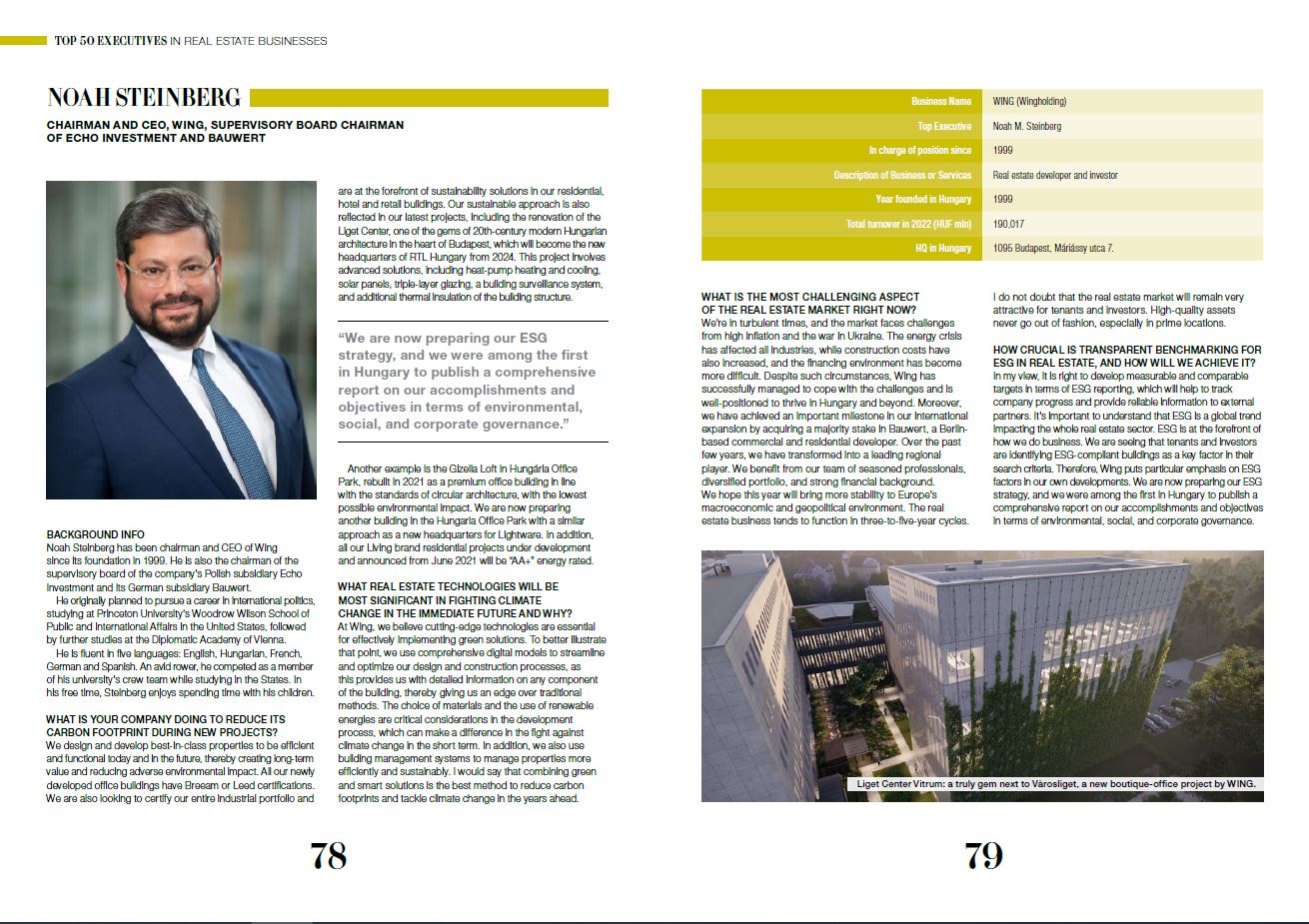 Noah Steinberg - Top 50 Executives in Real Estate Businesses 2023