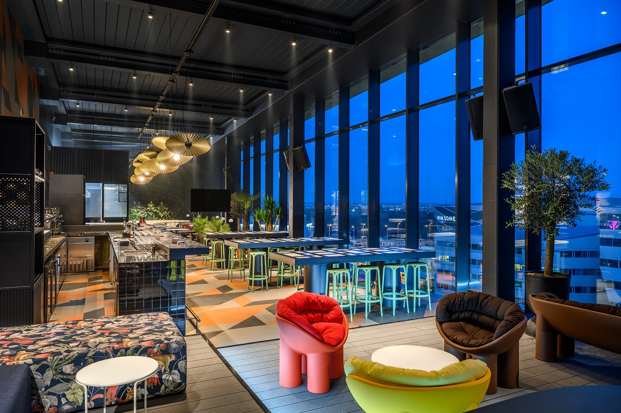 Skybar opens in ibis & TRIBE Budapest Stadium Hotel developed by WING