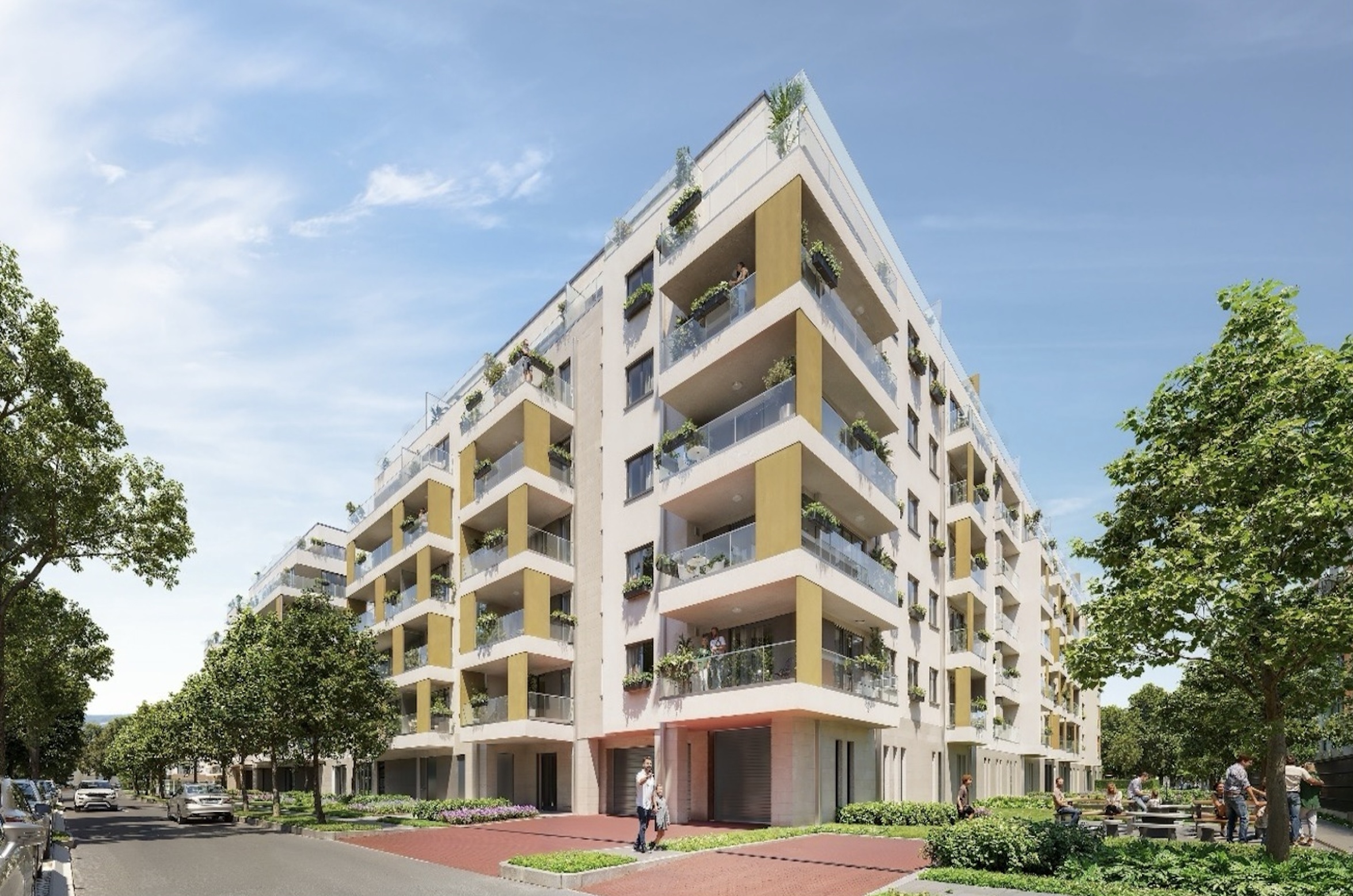 Le Jardin Phase 2 in Budapest’s 13th District Reaches Its Highest Point: LIVING’s Greenest Residential Development Is Now Structurally Complete
