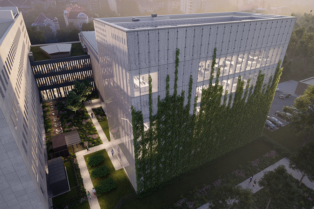 A new boutique office development is launching in Liget Center – a whole new building: Liget Center Vitrum