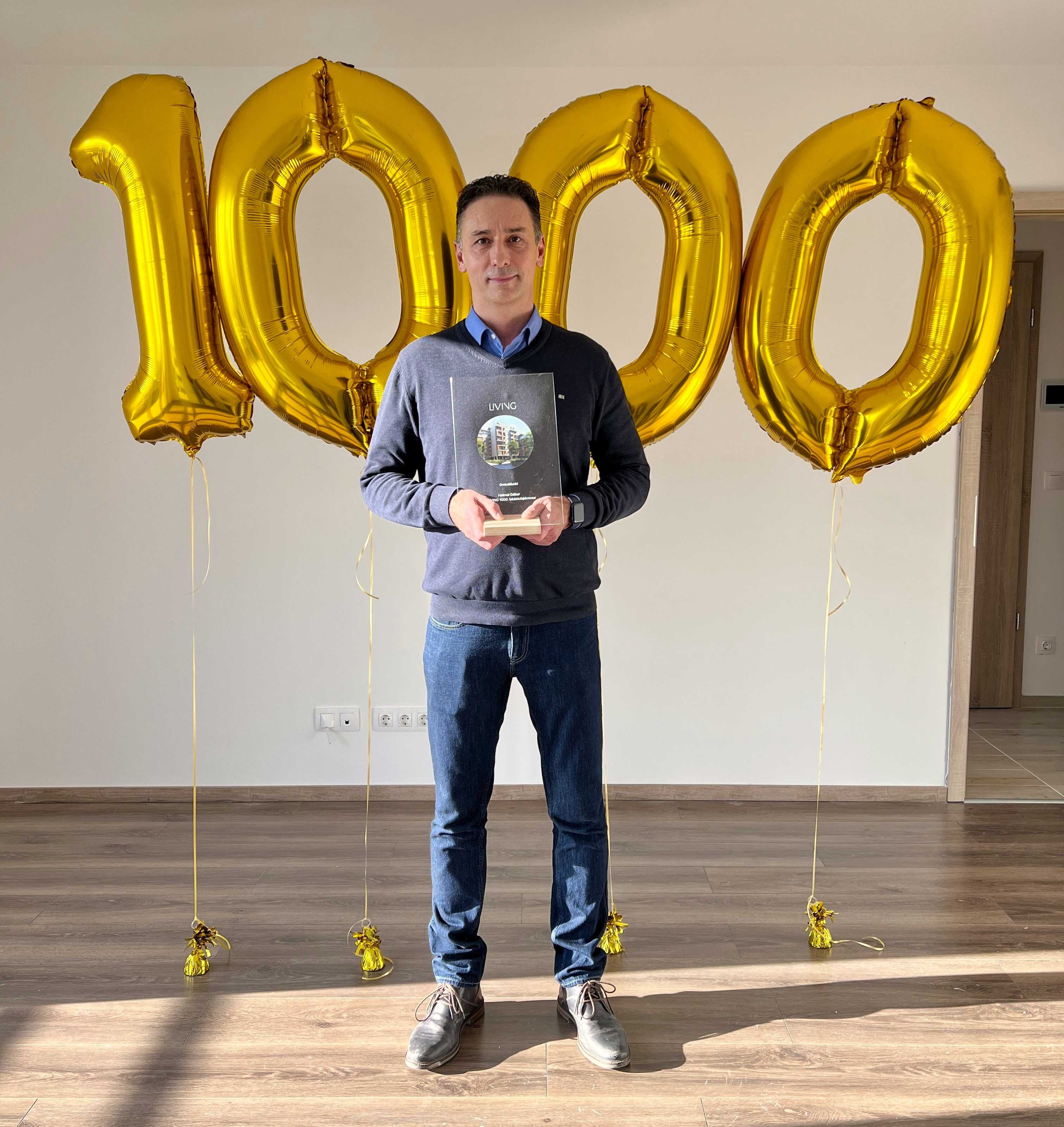 LIVING delivers its 1000th apartment