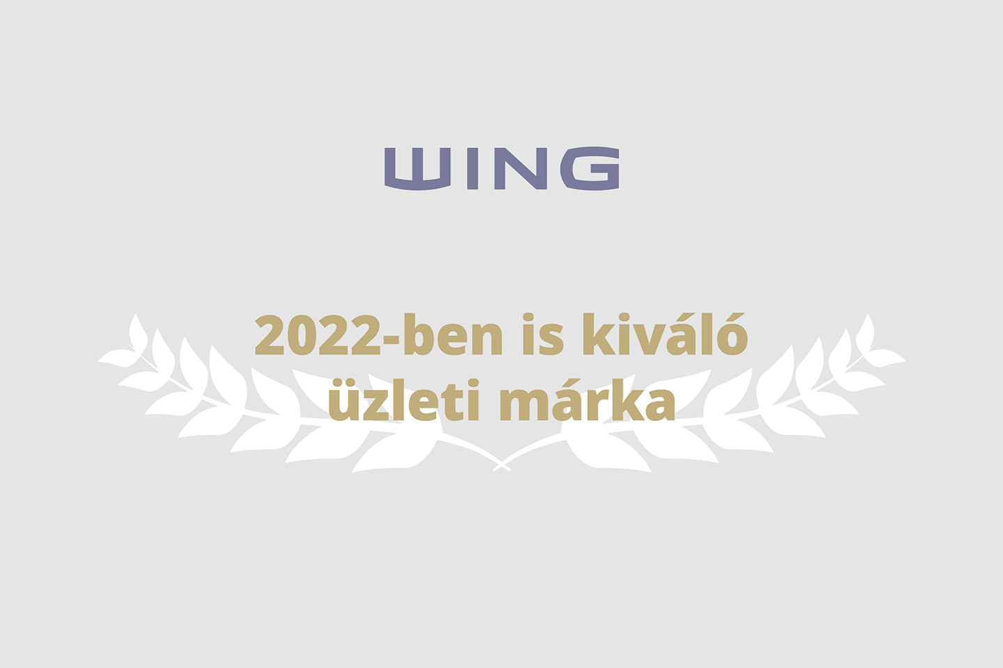 A WING 2022-ben is elnyerte a MagyarBrands elismerést Kiváló Üzleti Márka kategóriában