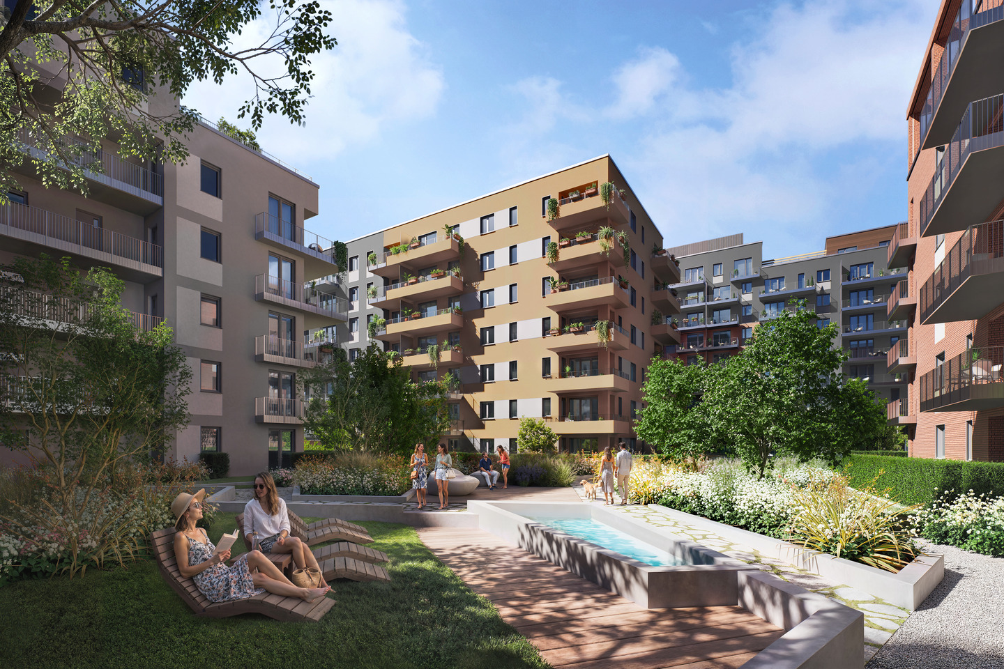 Elindultak a XIII. kerületi Greenway Apartments építési munkálatai